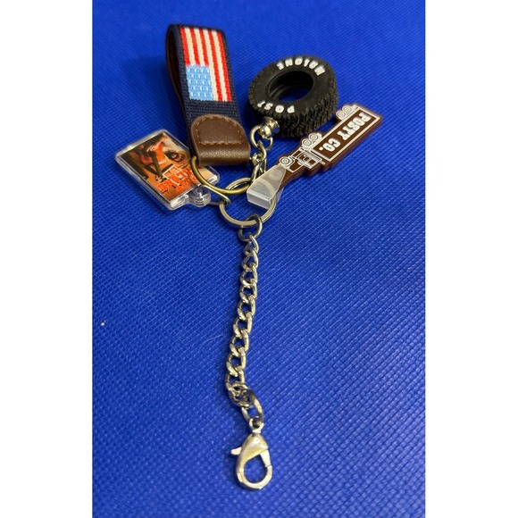 Post Malone Tire Guitar Truck American‎ Flag Stanley Keychain Set - Picture 4 of 5